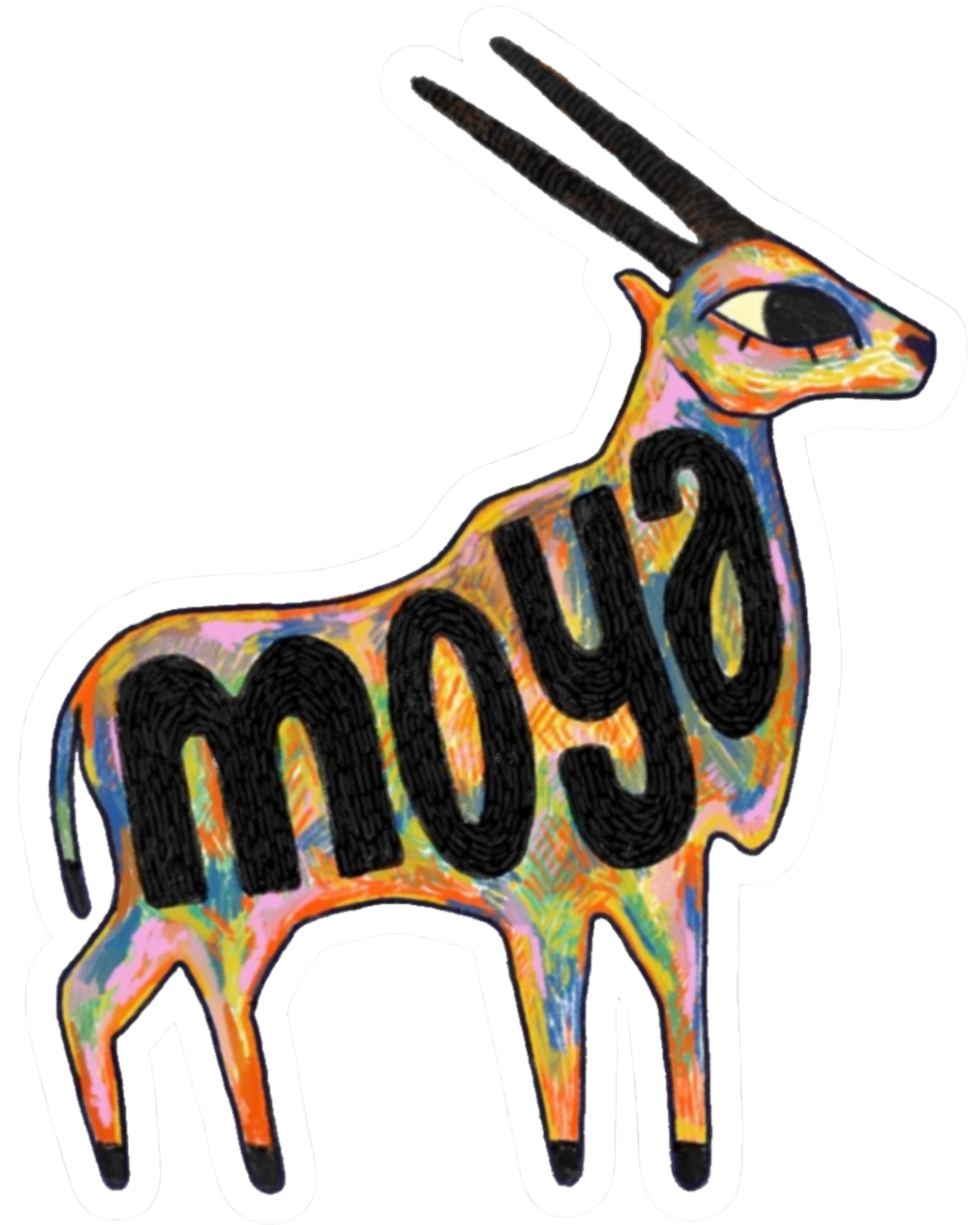 MOYA’s colourful antelope logo